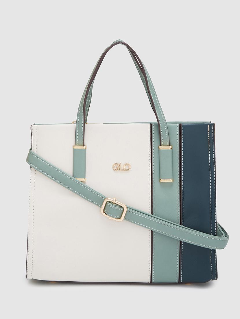 women color block leatherette handbag - 20405816 - Zoom Image - 0