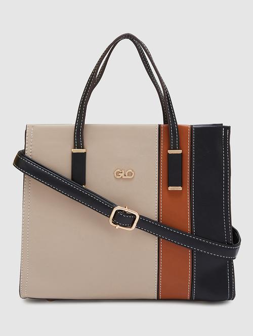 brown leatherette (pu) handbag - 20405817 -  Standard Image - 0