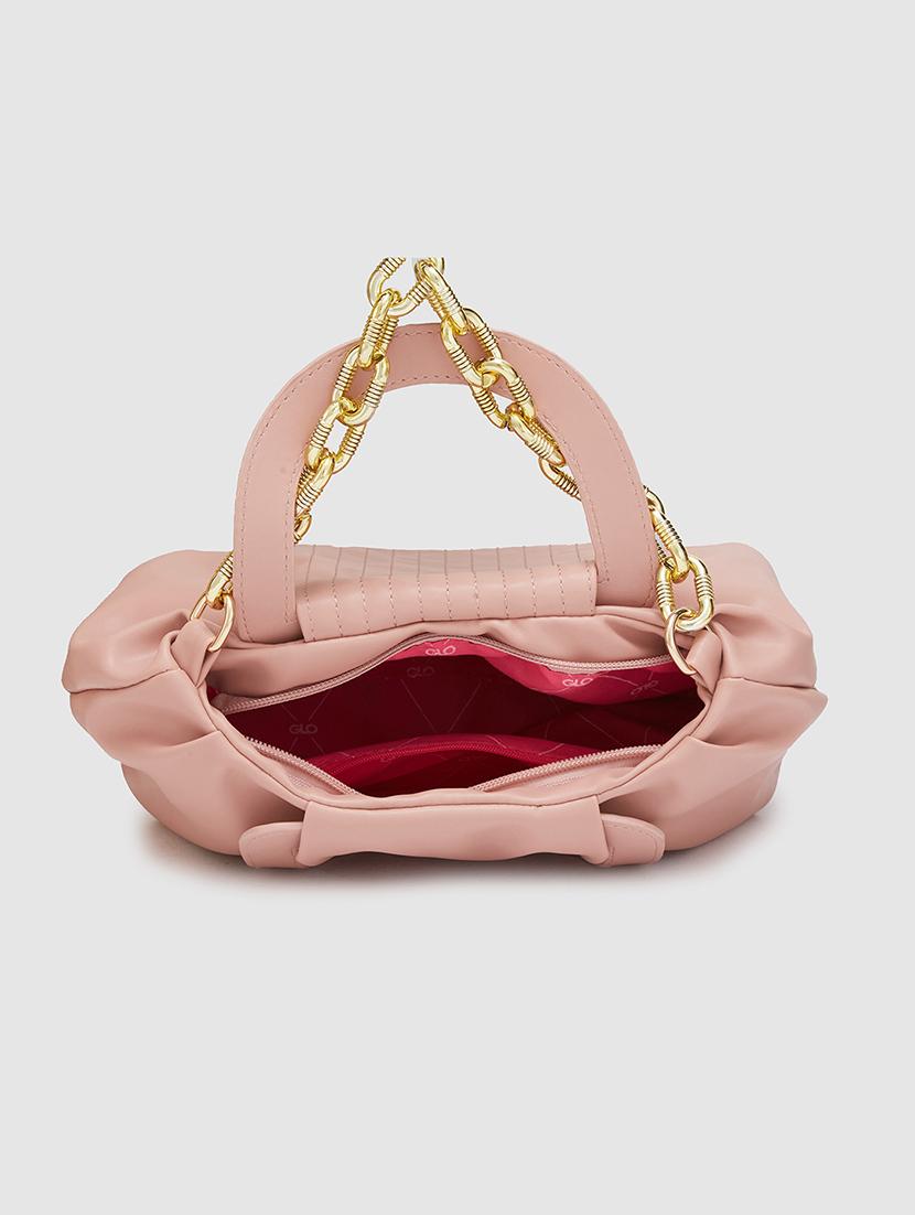 peach leatherette (pu) regular handbag - 20405822 - Standard Image - 2