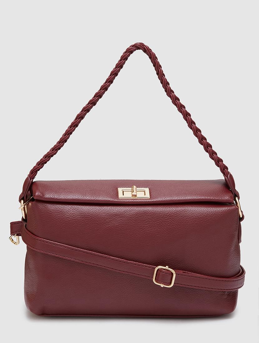 women solid leatherette (pu) regular handbag - 20405828 -  Zoom Image - 0