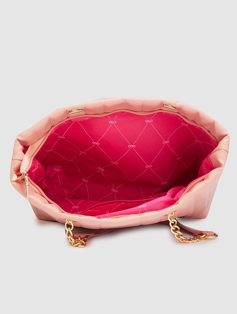 women solid leatherette handbag - 20405833 - Standard Image - 2