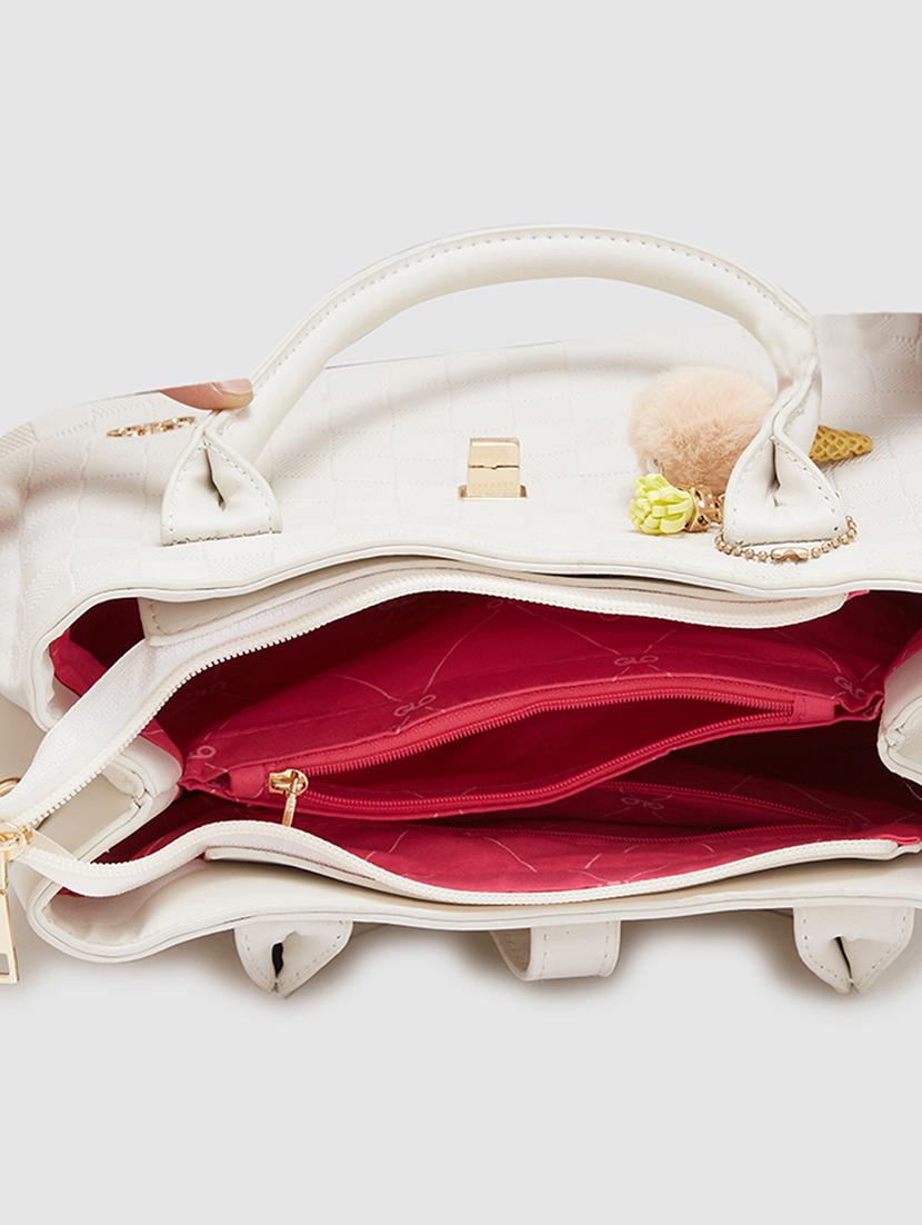 women texture leatherette handbag - 20405835 - Standard Image - 2