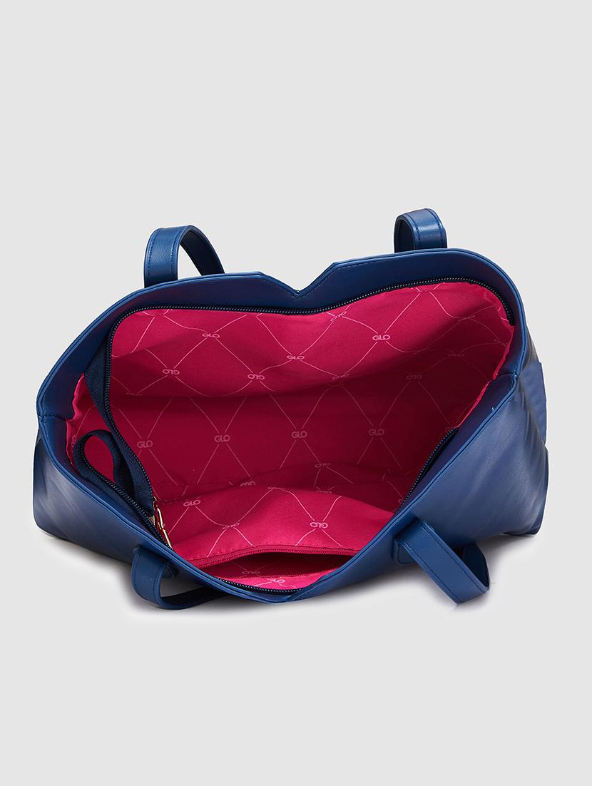women solid leatherette handbag - 20405845 - Standard Image - 2