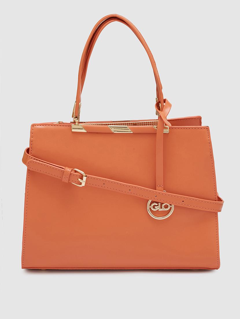 women solid leatherette handbag - 20405858 - Zoom Image - 0