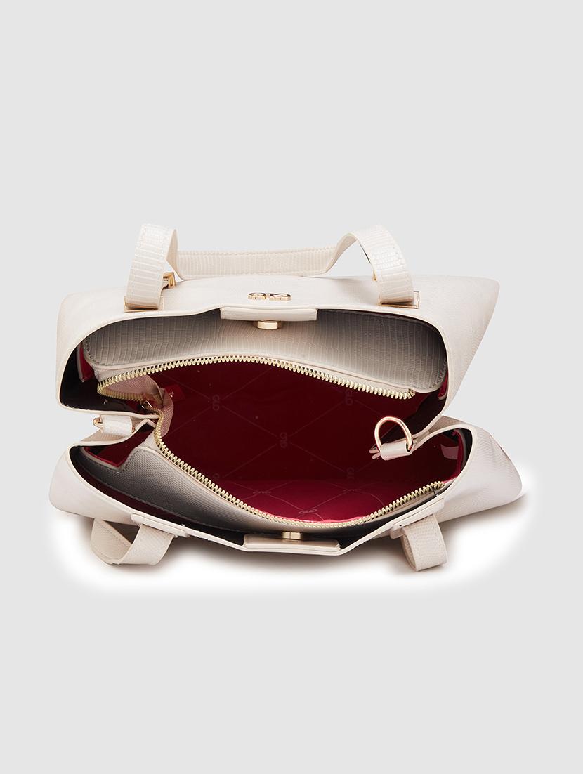 women texture leatherette handbag - 20405862 - Standard Image - 2