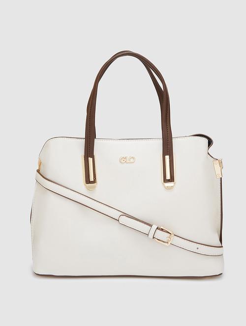 women solid leatherette handbag - 20405864 -  Standard Image - 0