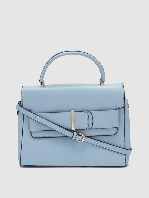 women solid leatherette handbag - 20405867 -  Standard Image - 0