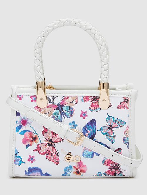 women floral leatherette handbag - 20405886 - Standard Image - 0