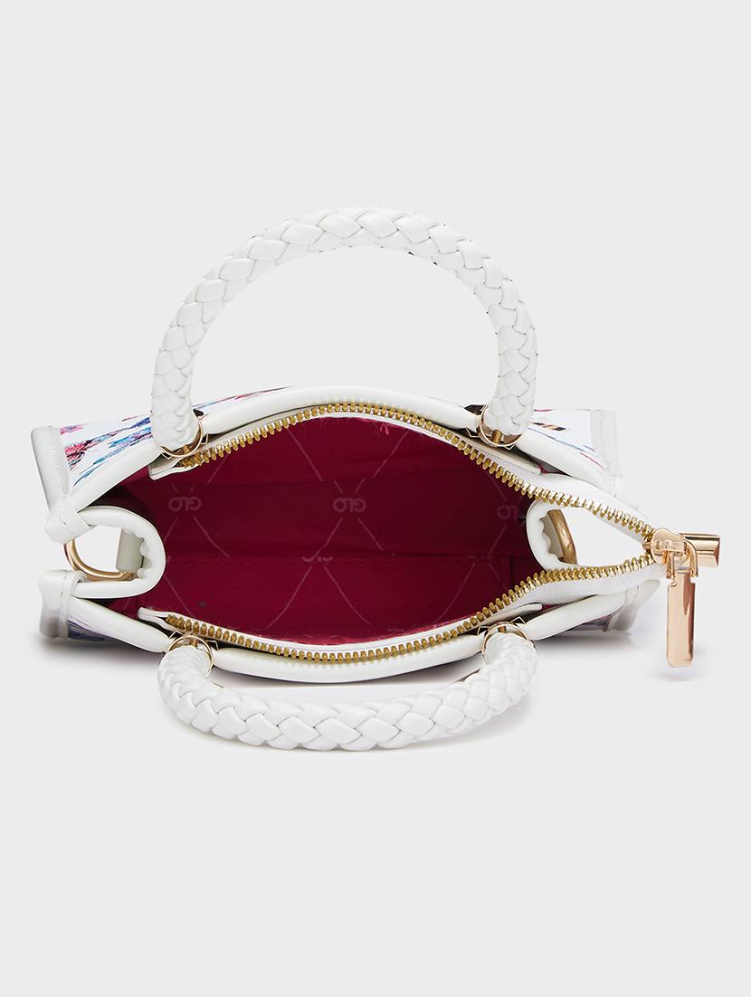women floral leatherette handbag - 20405886 - Standard Image - 2