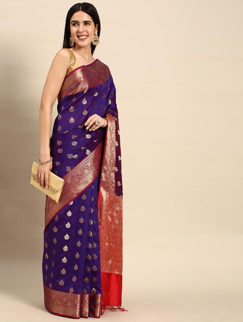 women's banarasi saree with blouse