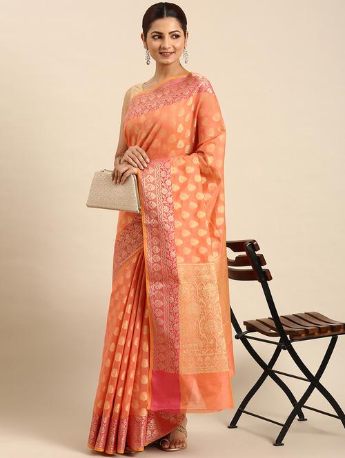 women's banarasi saree with blouse - 20406059 -  Standard Image - 0