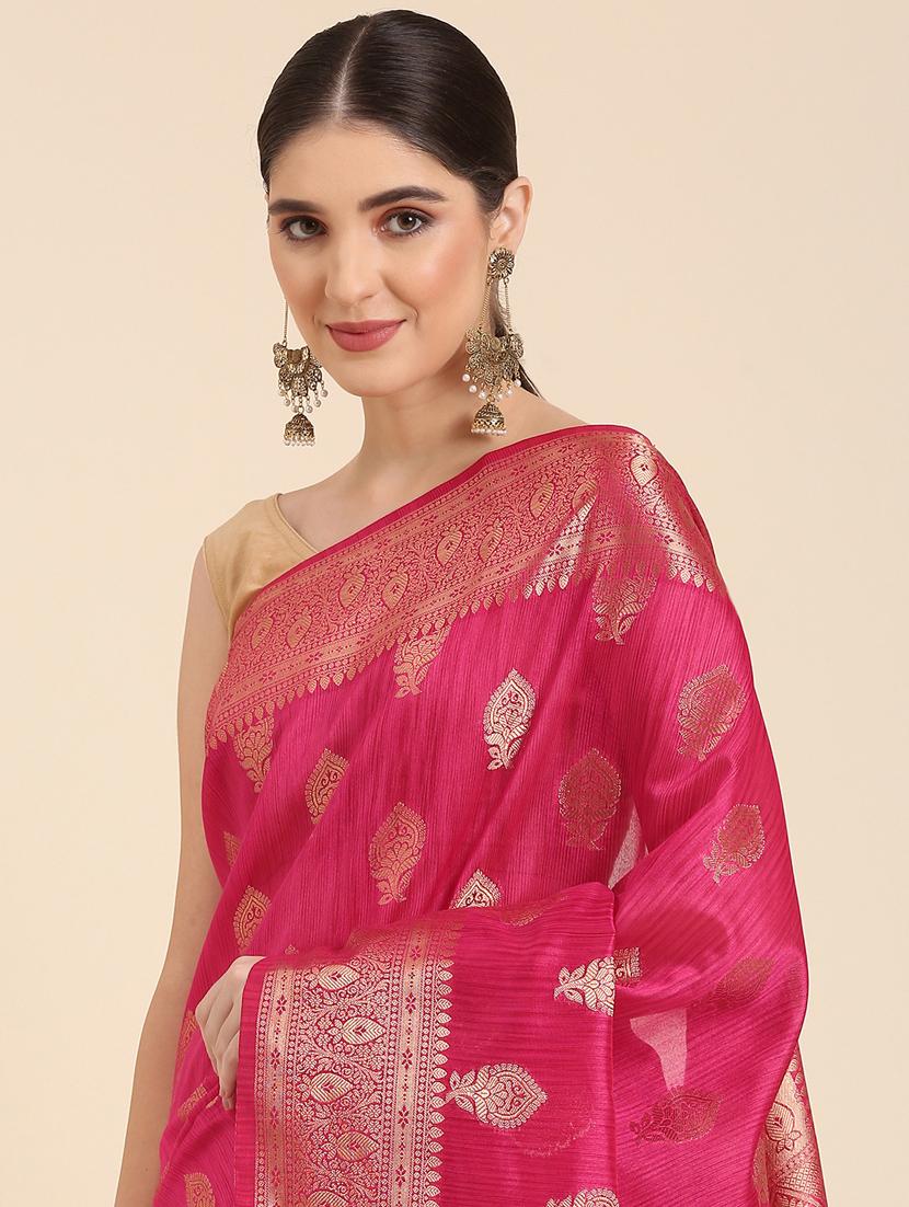 women's banarasi saree with blouse - 20406075 - Standard Image - 2