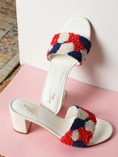 women embellished ethnic sandals - 20406735 -  Standard Image - 0