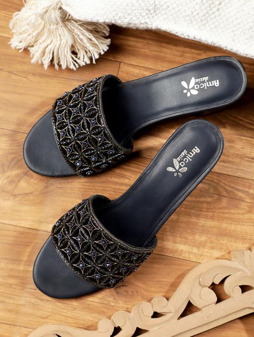 women embroidered ethnic sandals - 20406739 -  Standard Image - 0