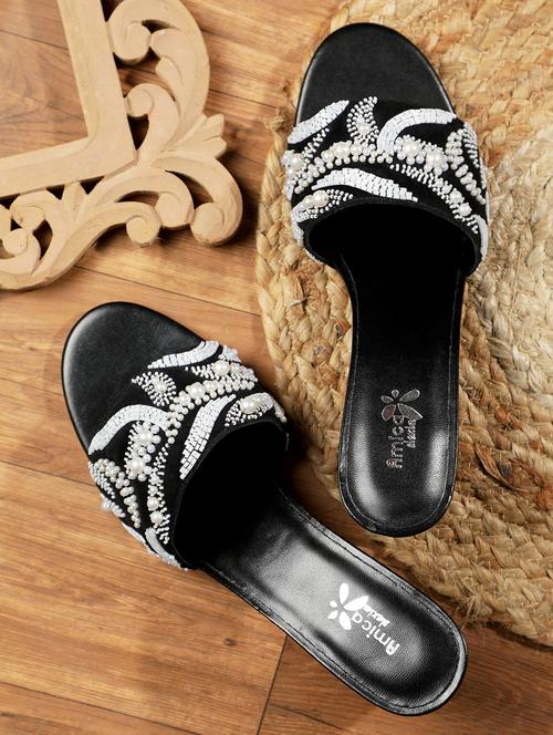 women embellished ethnic sandals - 20406740 - Standard Image - 0