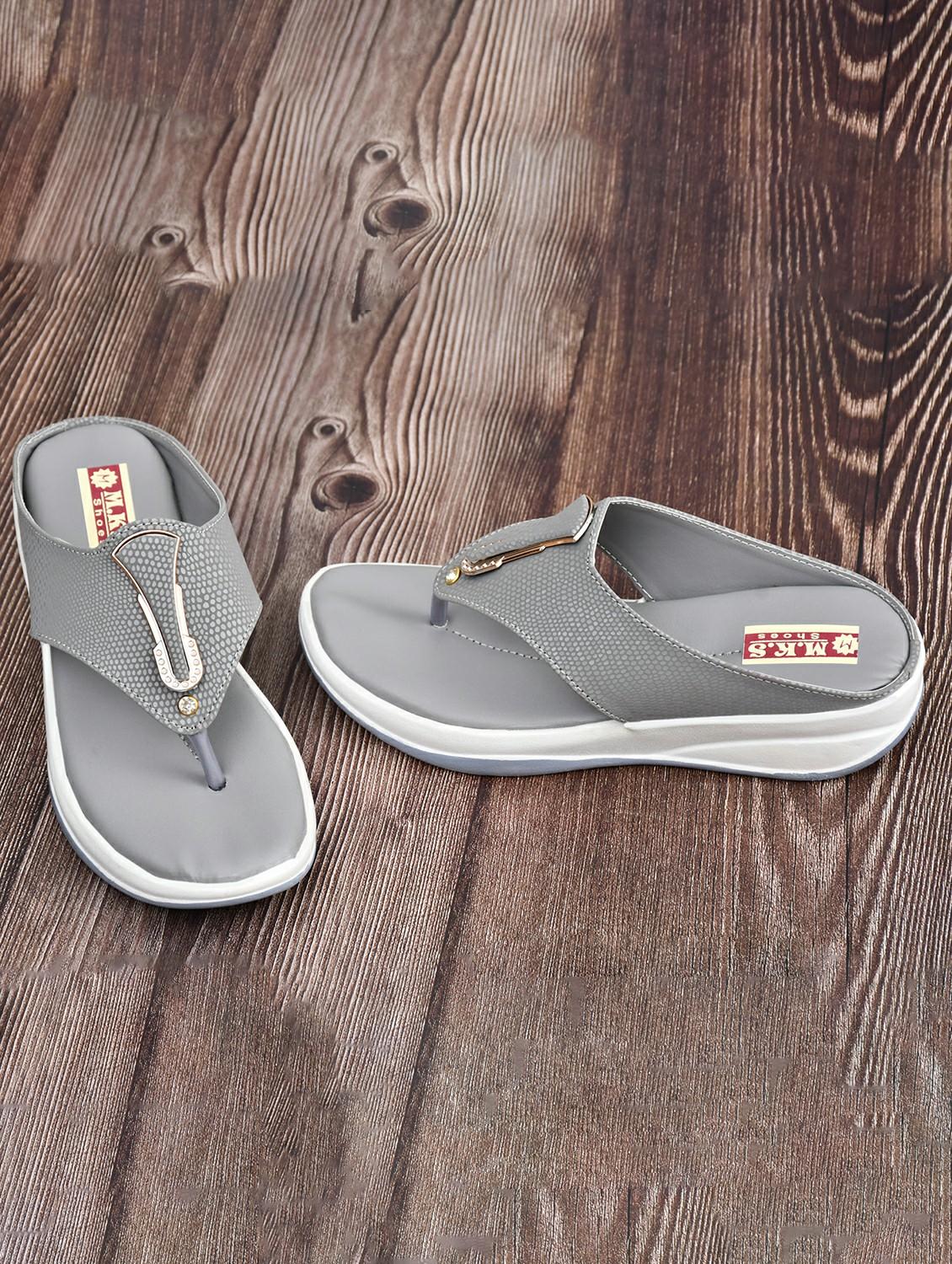 women grey toe separator wedge