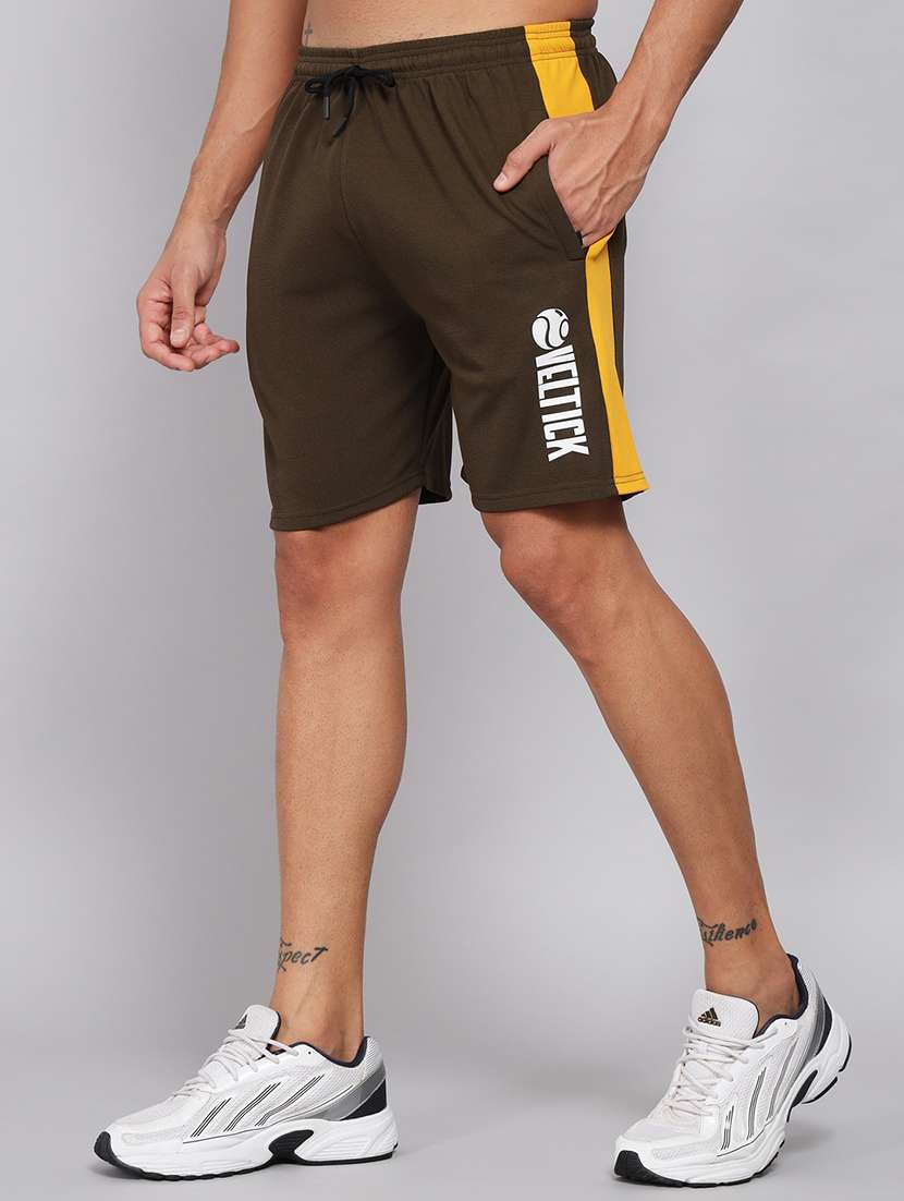 men mid rise typographic printed shorts - 20409235 -  Standard Image - 2