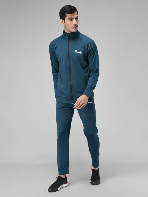 teal solid ankle length track suit - 20409276 - Standard Image - 0