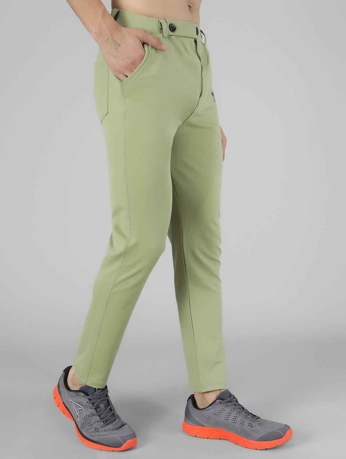 men's solid ankle length track pant - 20409315 - Standard Image - 2