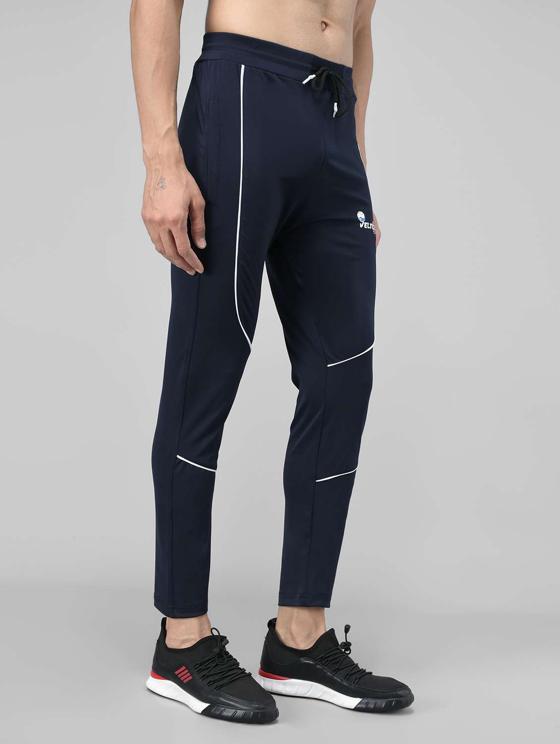 men's solid ankle length track pant - 20409317 -  Standard Image - 2