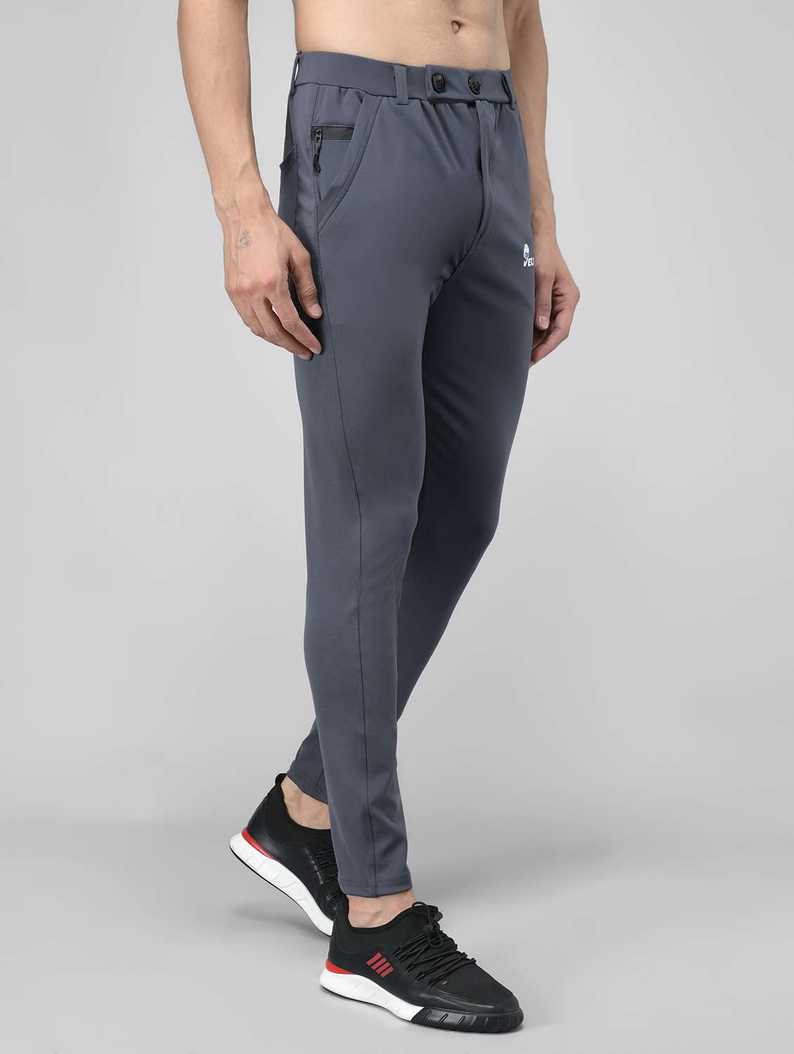 men's solid ankle length track pant - 20409324 -  Standard Image - 2