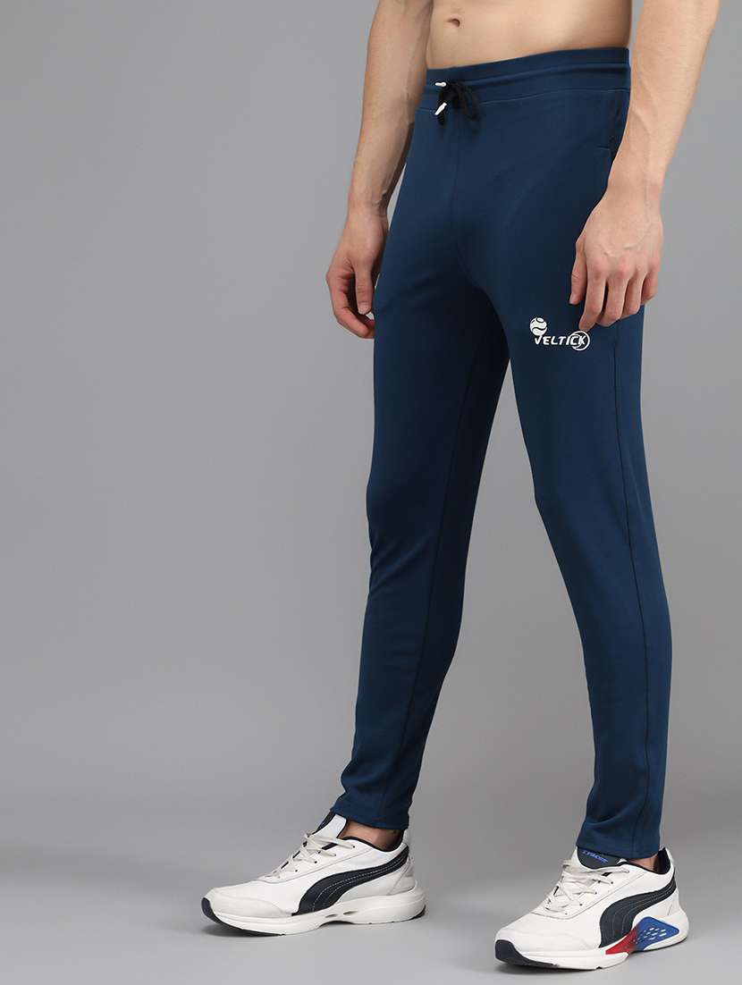 men's solid ankle length track pant - 20409347 -  Standard Image - 2