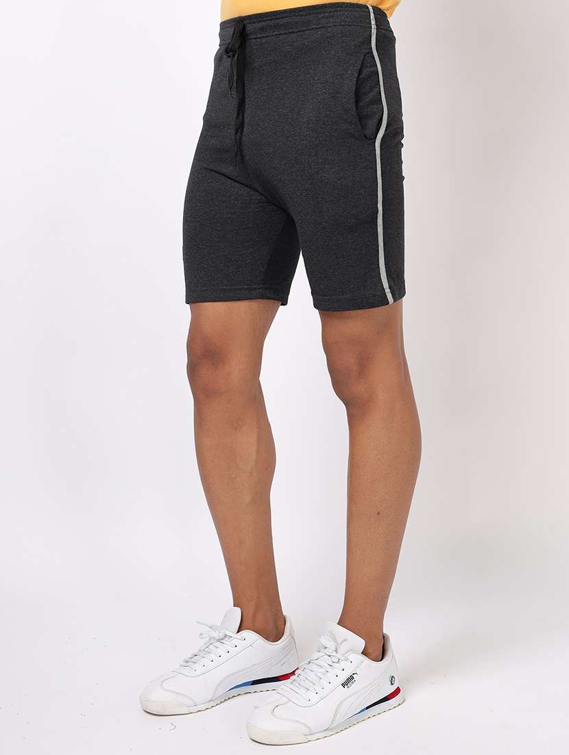 Men Pack Of 2 Solid Shorts - 20410126 -  Standard Image - 2