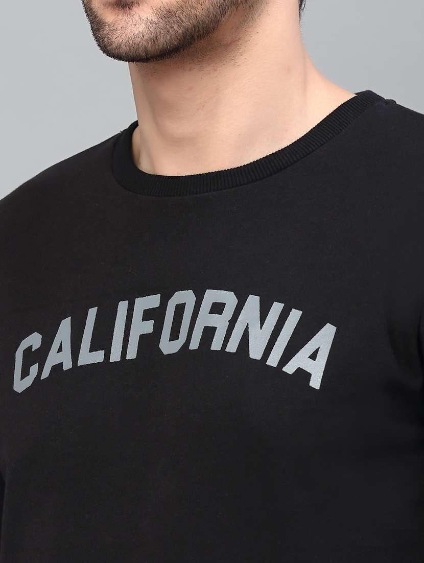 men long sleeved chest print sweatshirt - 20410848 -  Standard Image - 7