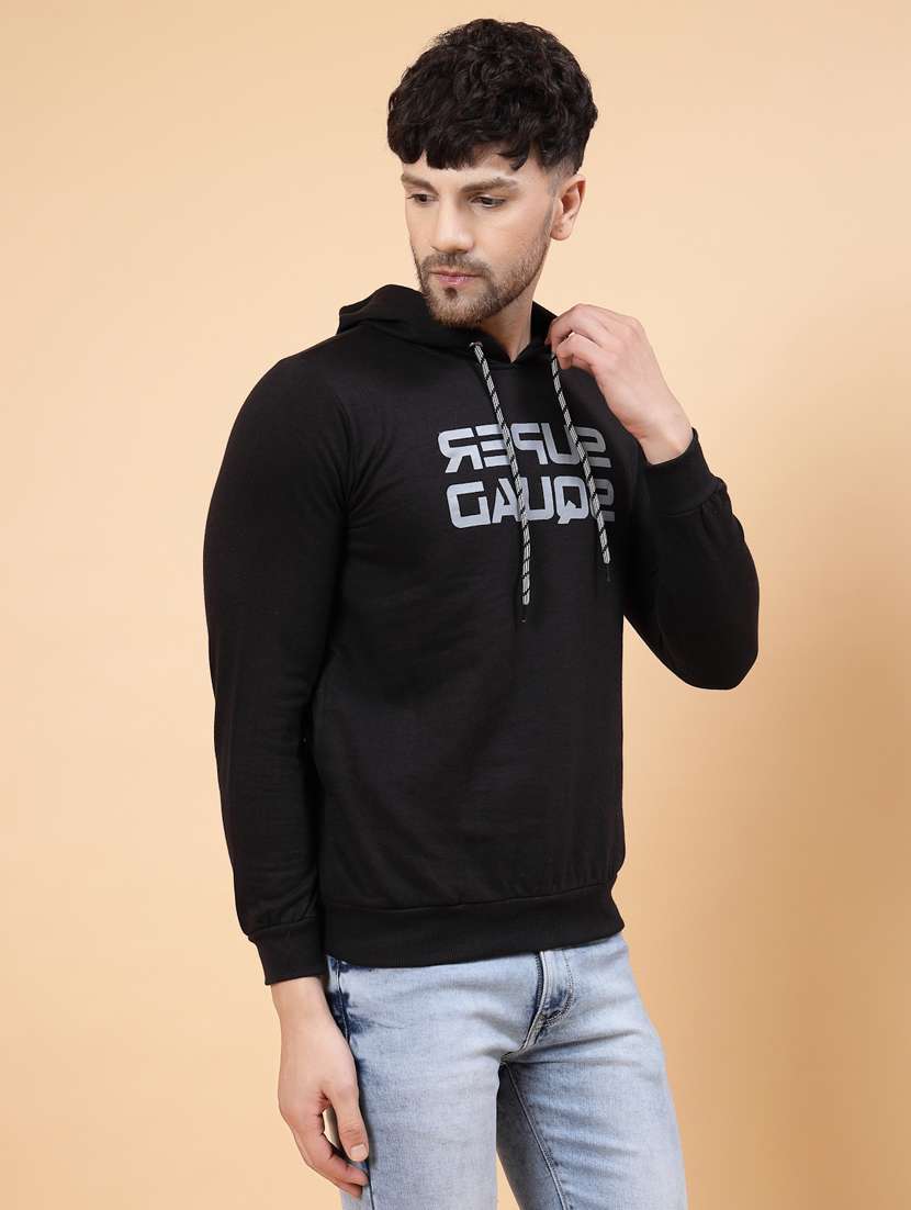 men long sleeved chest print sweatshirt - 20410858 -  Standard Image - 2