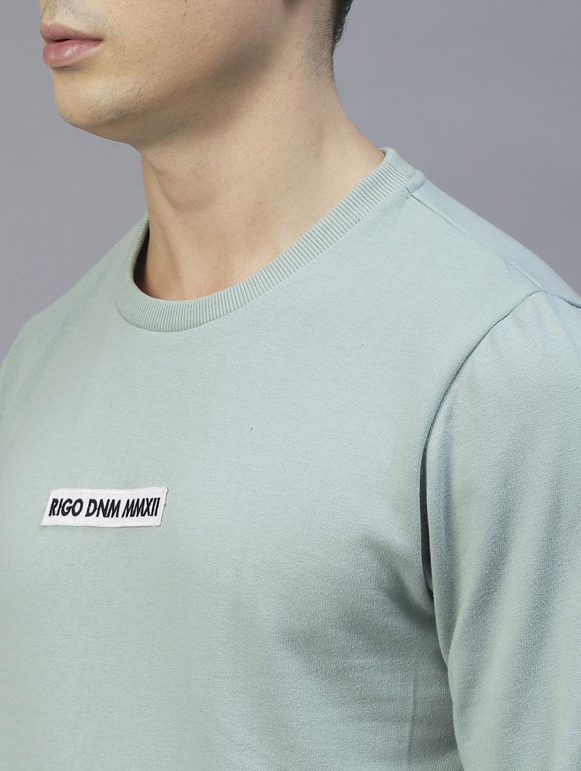 men long sleeved chest print sweatshirt - 20410896 - Standard Image - 7
