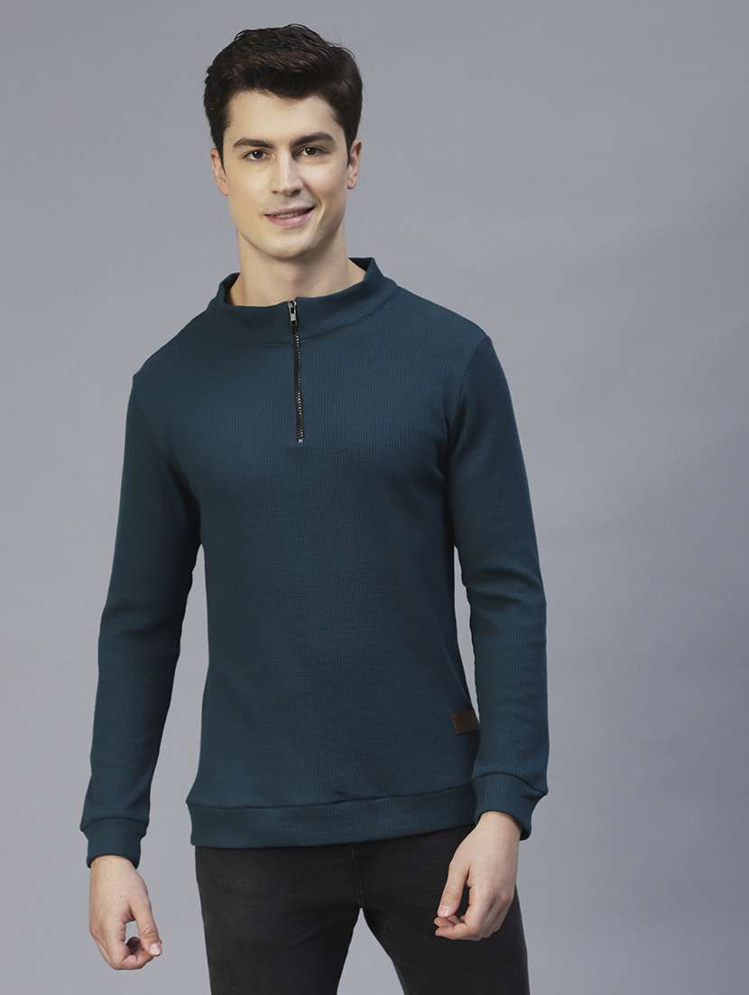 men long sleeved solid sweatshirt - 20410934 - Zoom Image - 0