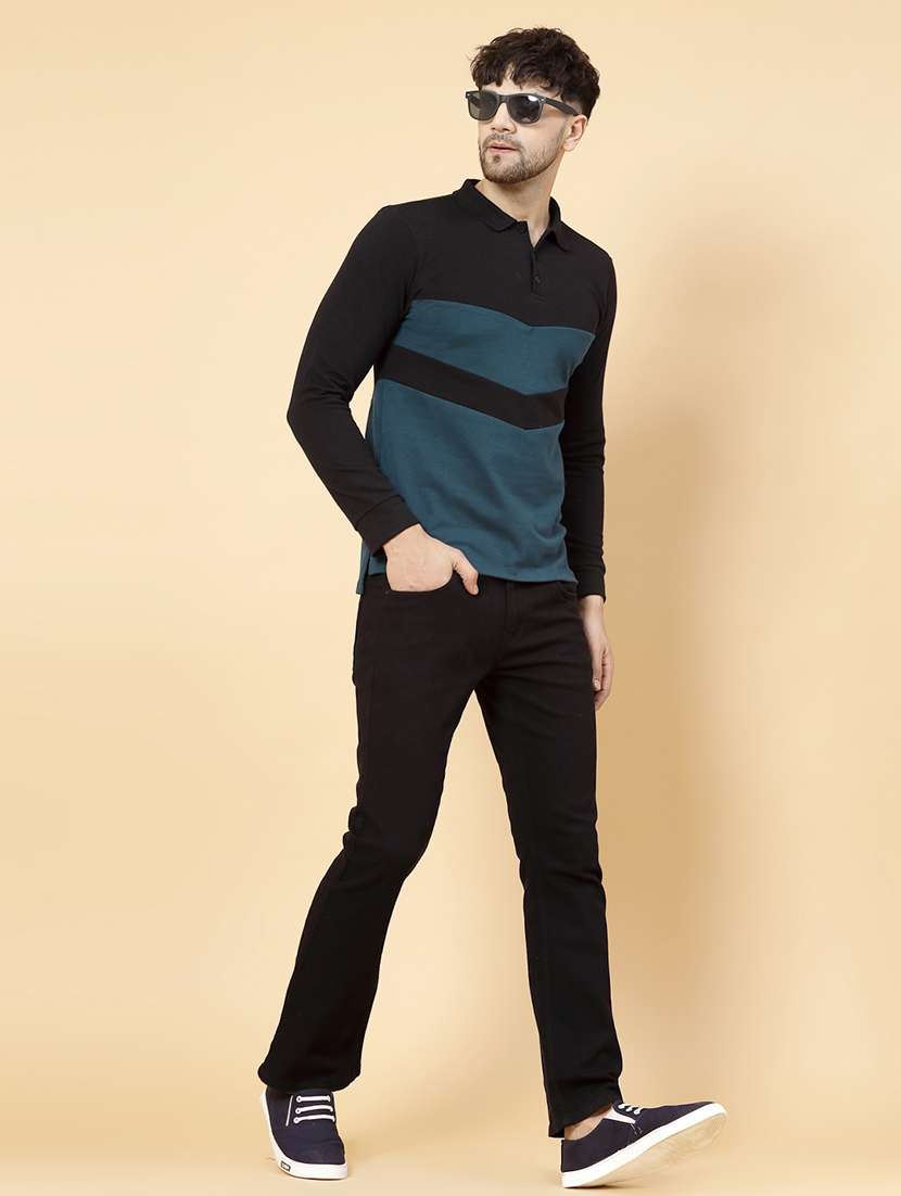 men color block polo t-shirt - 20410936 - Standard Image - 7