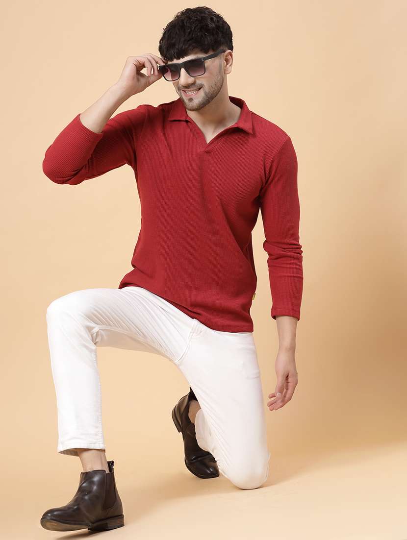 men solid polo t-shirt - 20410945 -  Standard Image - 7