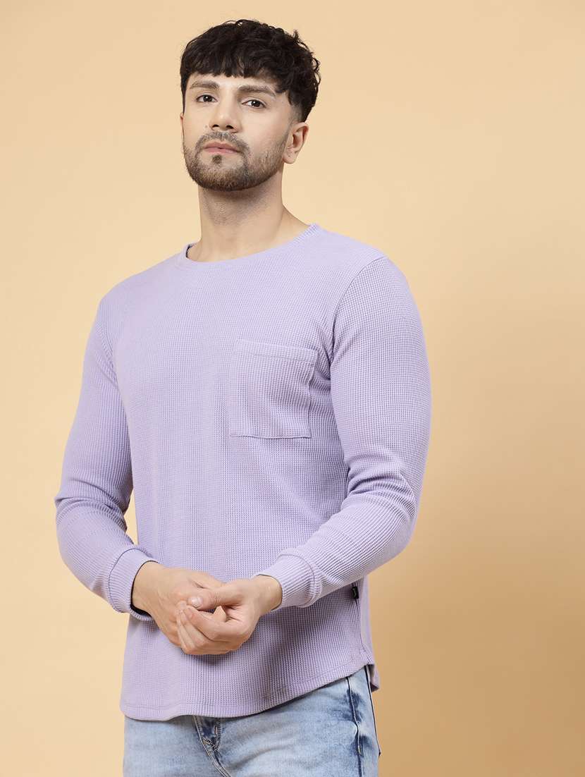 men long sleeved solid sweatshirt - 20410950 - Standard Image - 2
