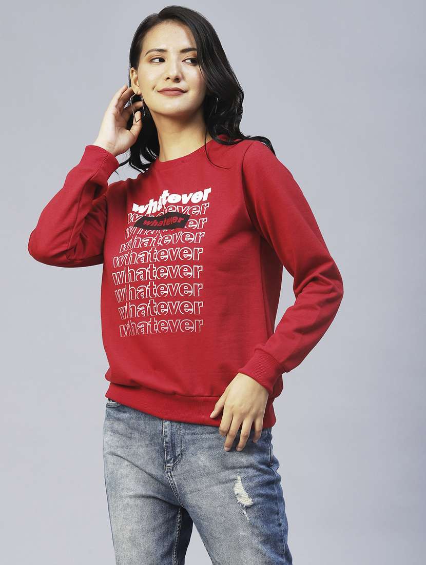 women front print sweatshirt - 20411164 -  Standard Image - 2