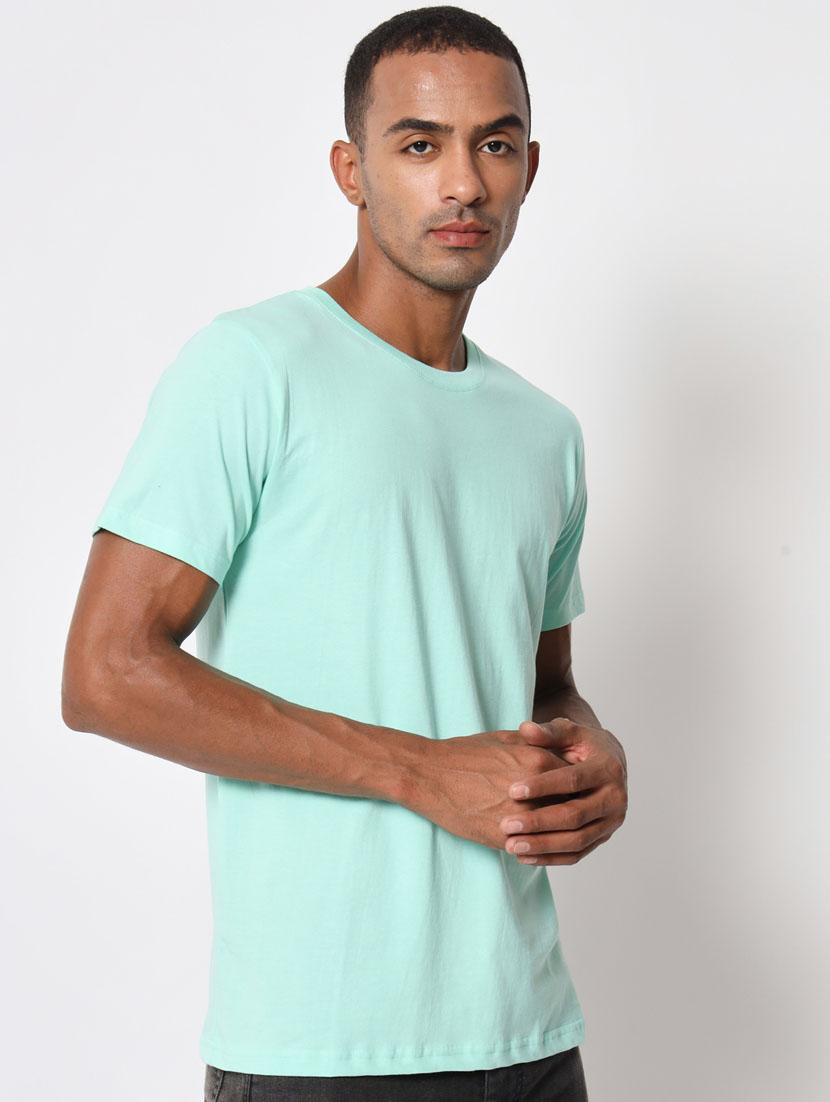 green cotton blend regular tshirt - 20411463 - Standard Image - 2