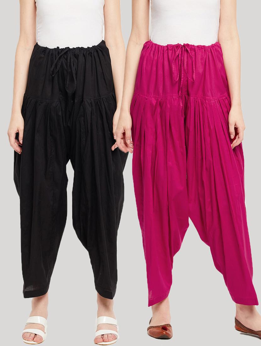 women pack of 2 solid salwars - 20412935 - Zoom Image - 0