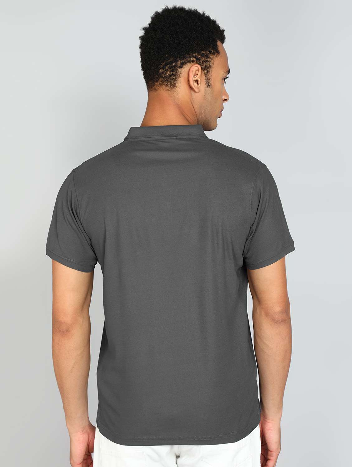 men solid cotton polo t-shirt - 20413922 -  Standard Image - 2