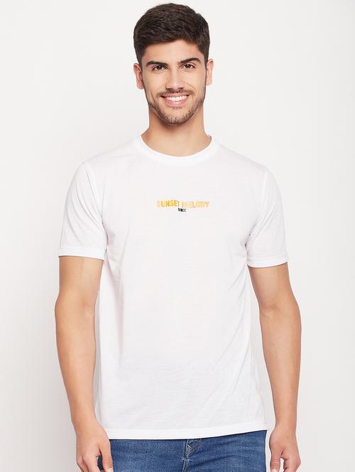 men chest print cotton t-shirt - 20416389 - Standard Image - 0