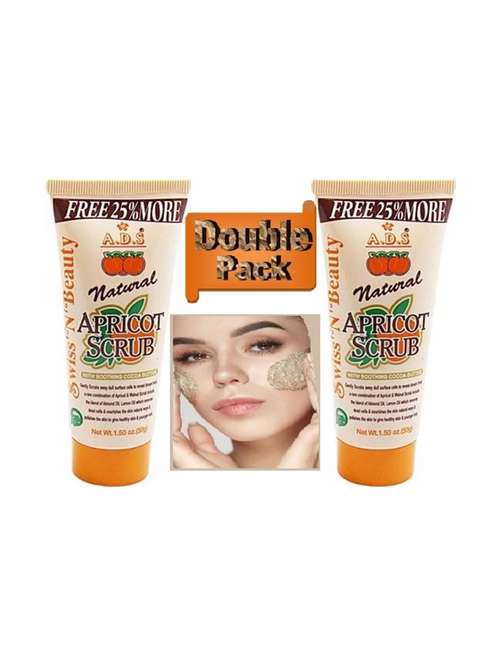 pack of 2 women face scrub