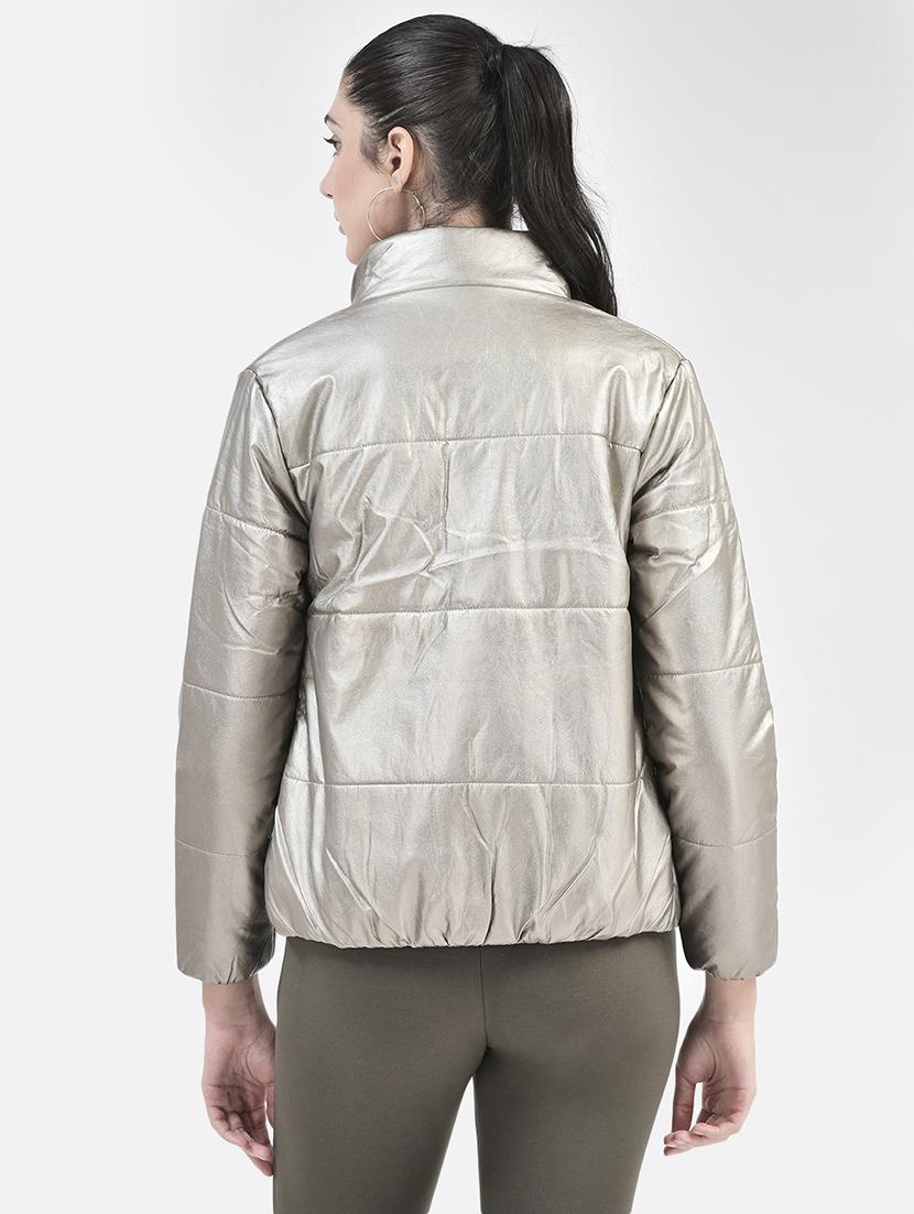 grey solid bomber jacket - 20417179 - Standard Image - 2