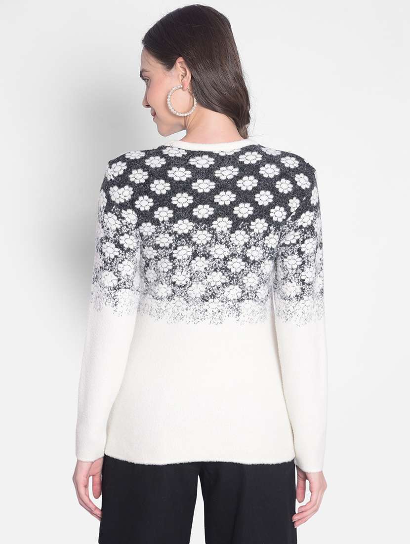 women's pearl embellished multi-colored pullover - 20417260 -  Standard Image - 2