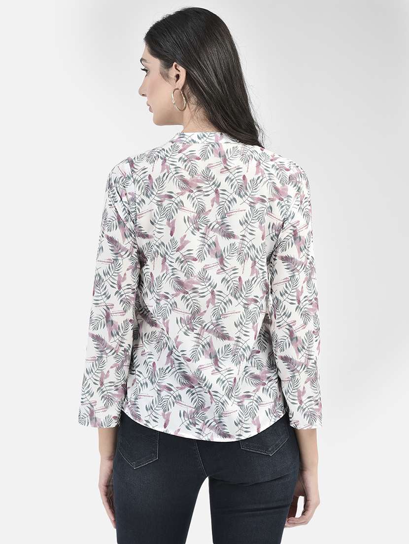 White Printed Regular Tunic