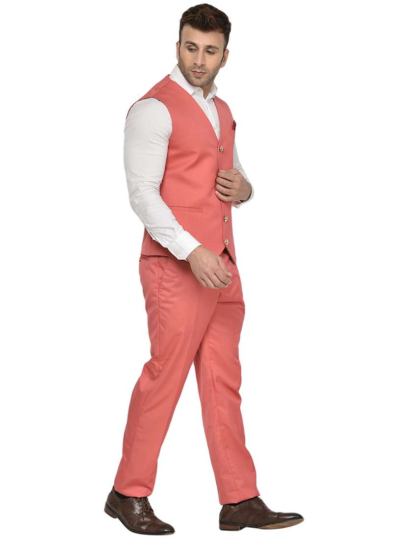 coral solid 2-piece suit set - 20417353 - Standard Image - 2