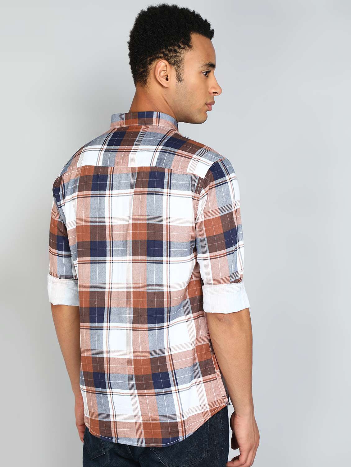 orange cotton casual shirt - 20417790 -  Standard Image - 2