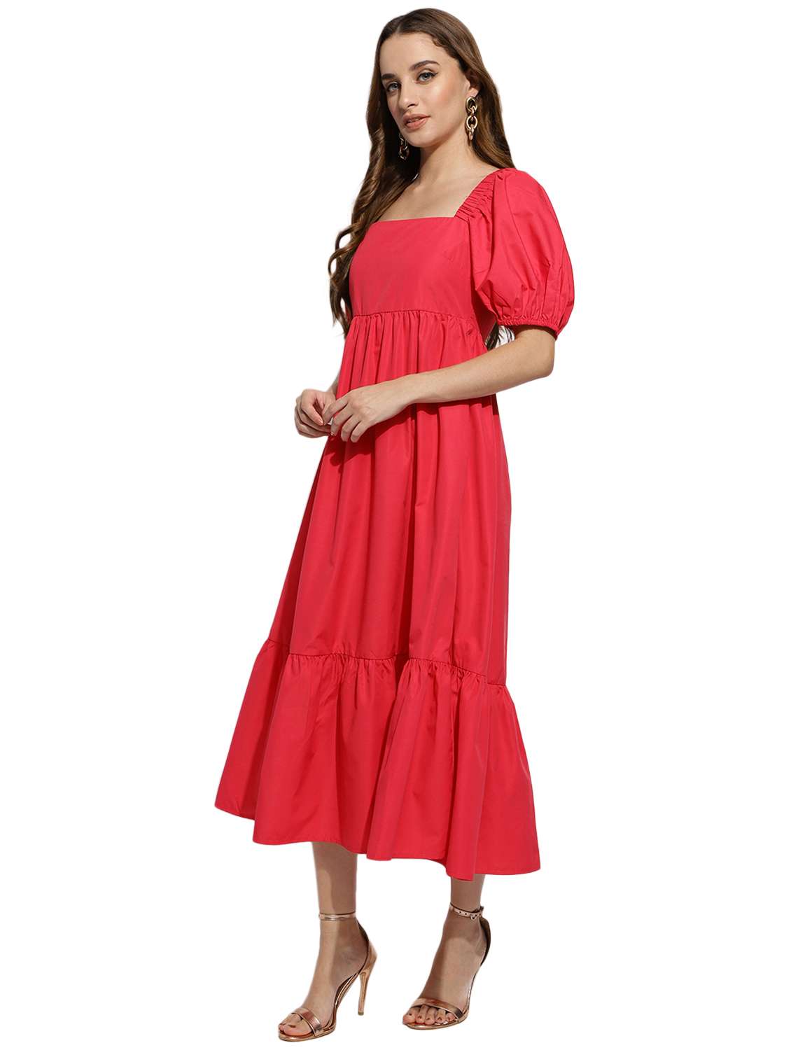 red solid maxi dress - 20418736 -  Standard Image - 2