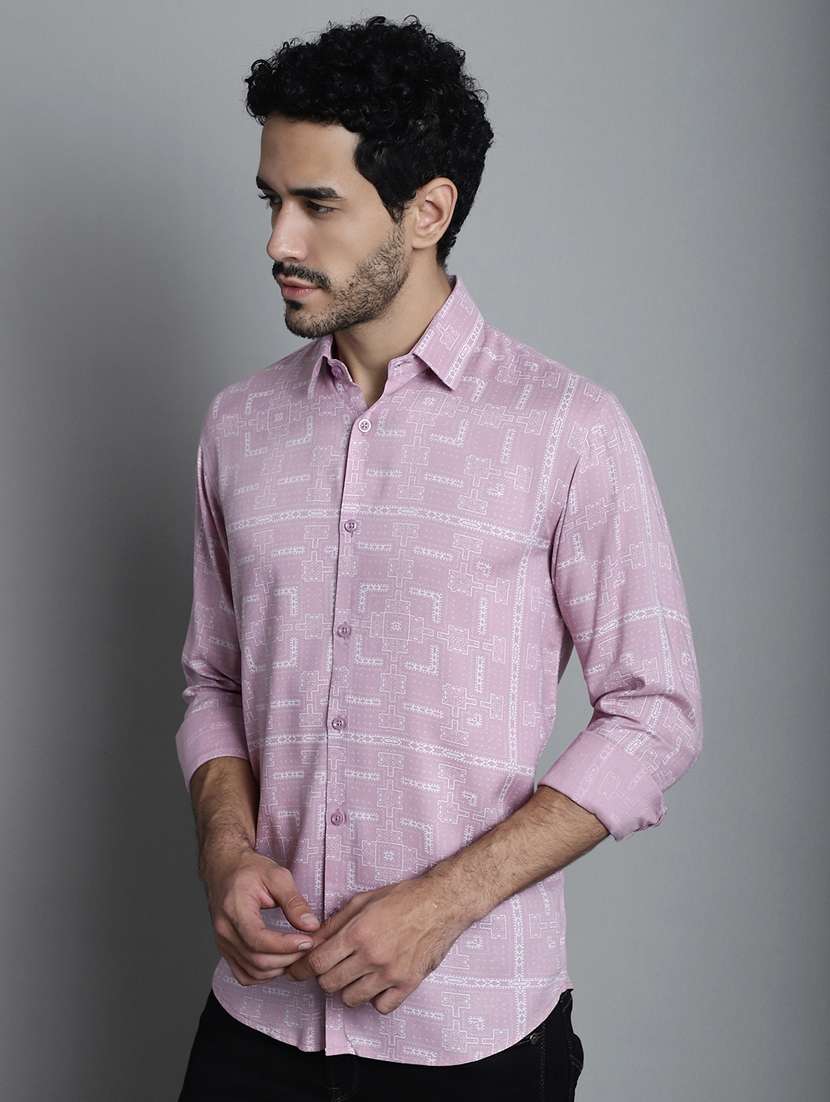 men's geomatric printed casual shirts - 20418794 -  Standard Image - 2