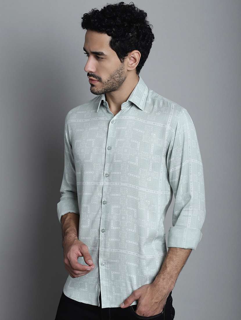 men's geomatric printed casual shirts - 20418795 -  Standard Image - 2