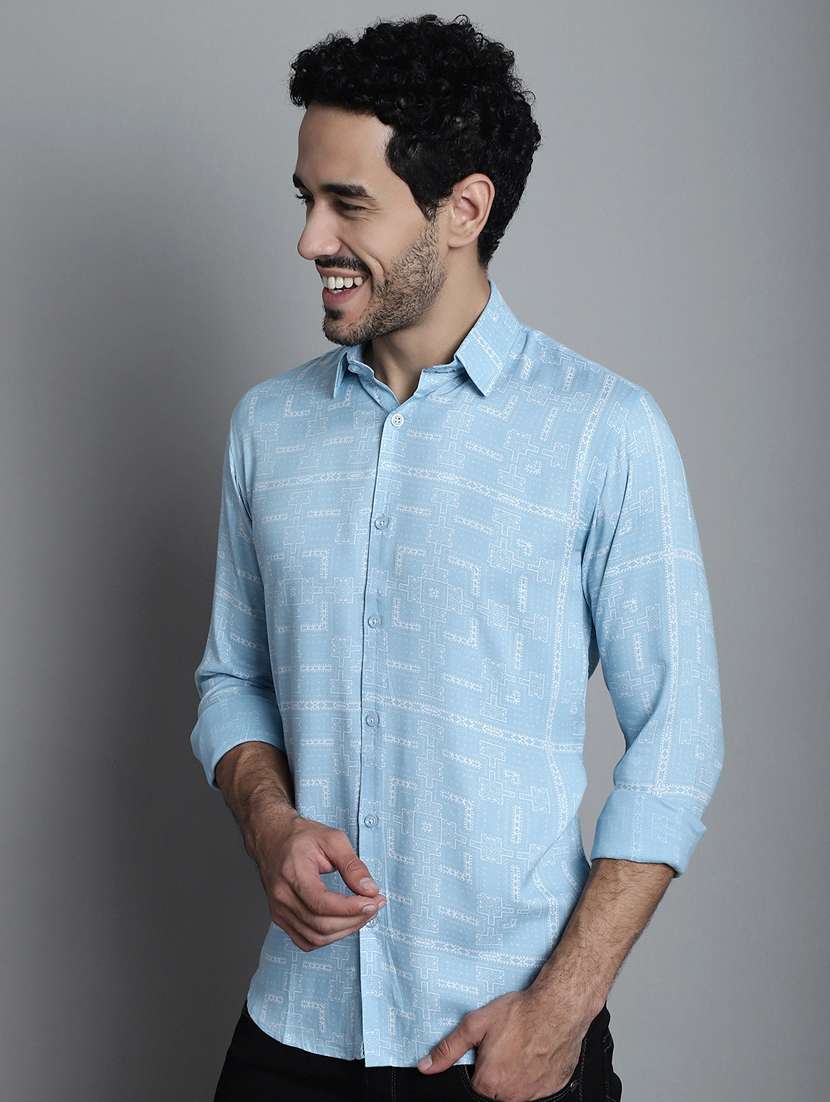 men's geomatric printed casual shirts - 20418796 -  Standard Image - 2