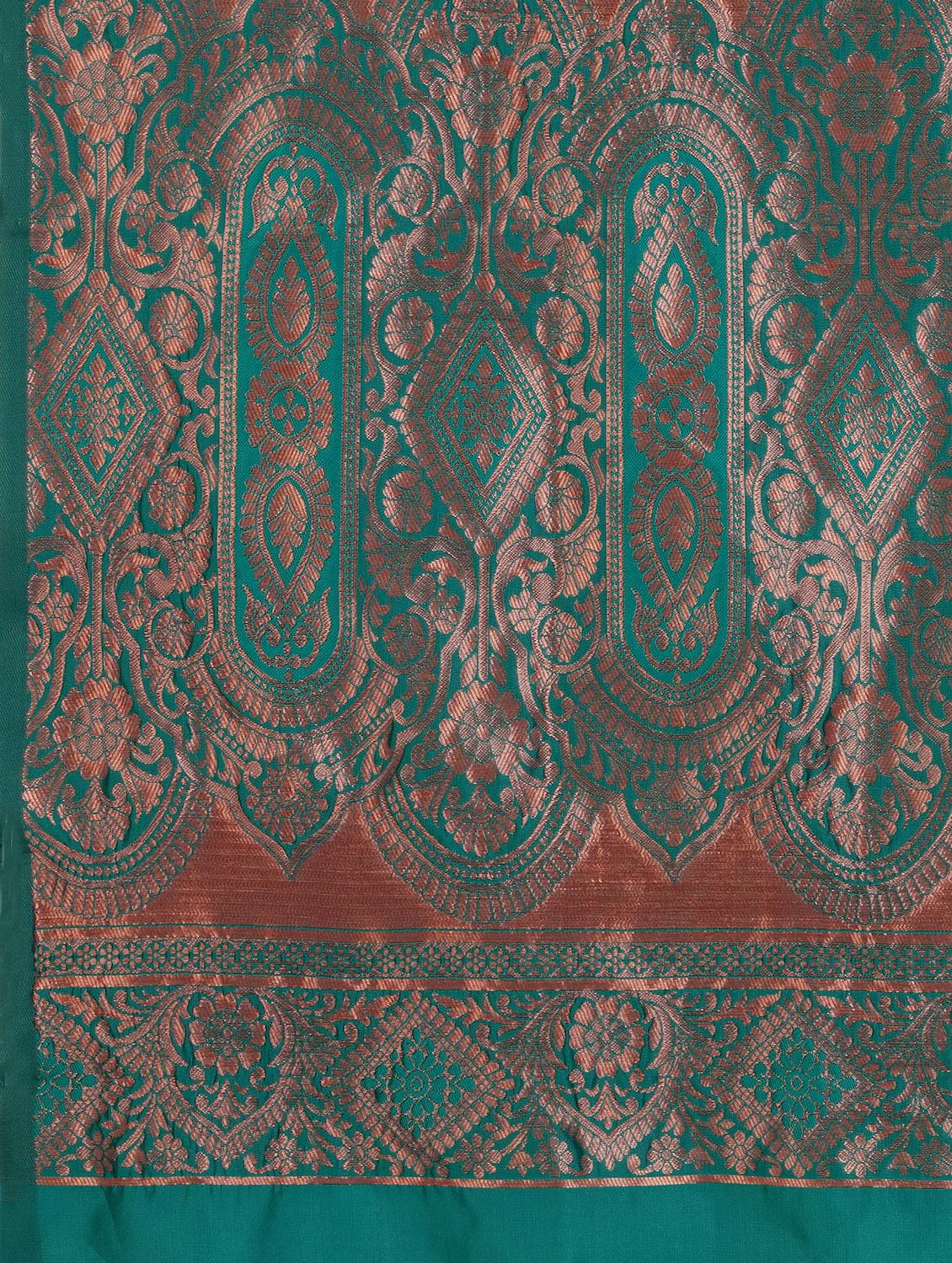women's banarasi saree with blouse - 20418930 - Standard Image - 2